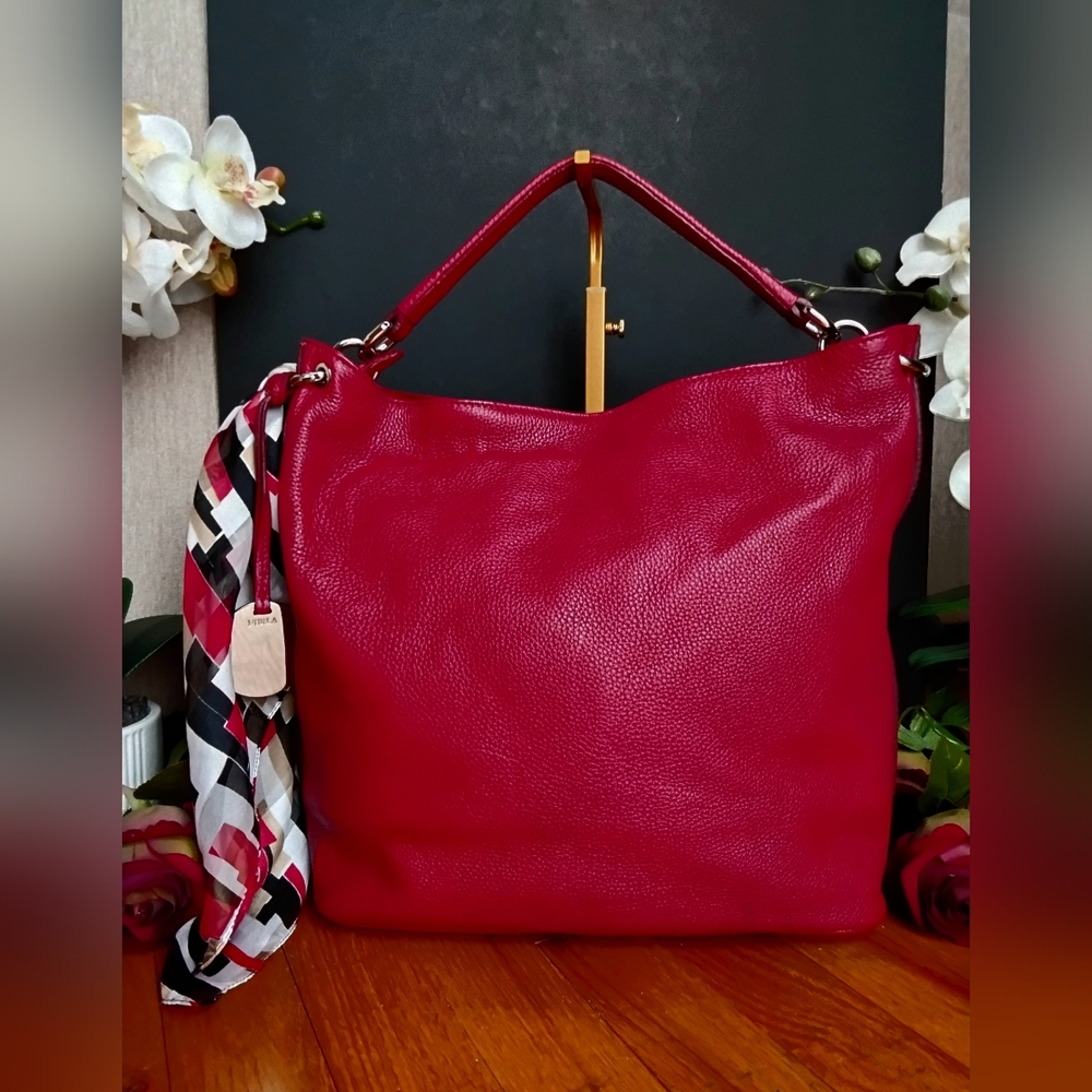 Furla Red Leather Shoulder Bag - Picture 4 of 12